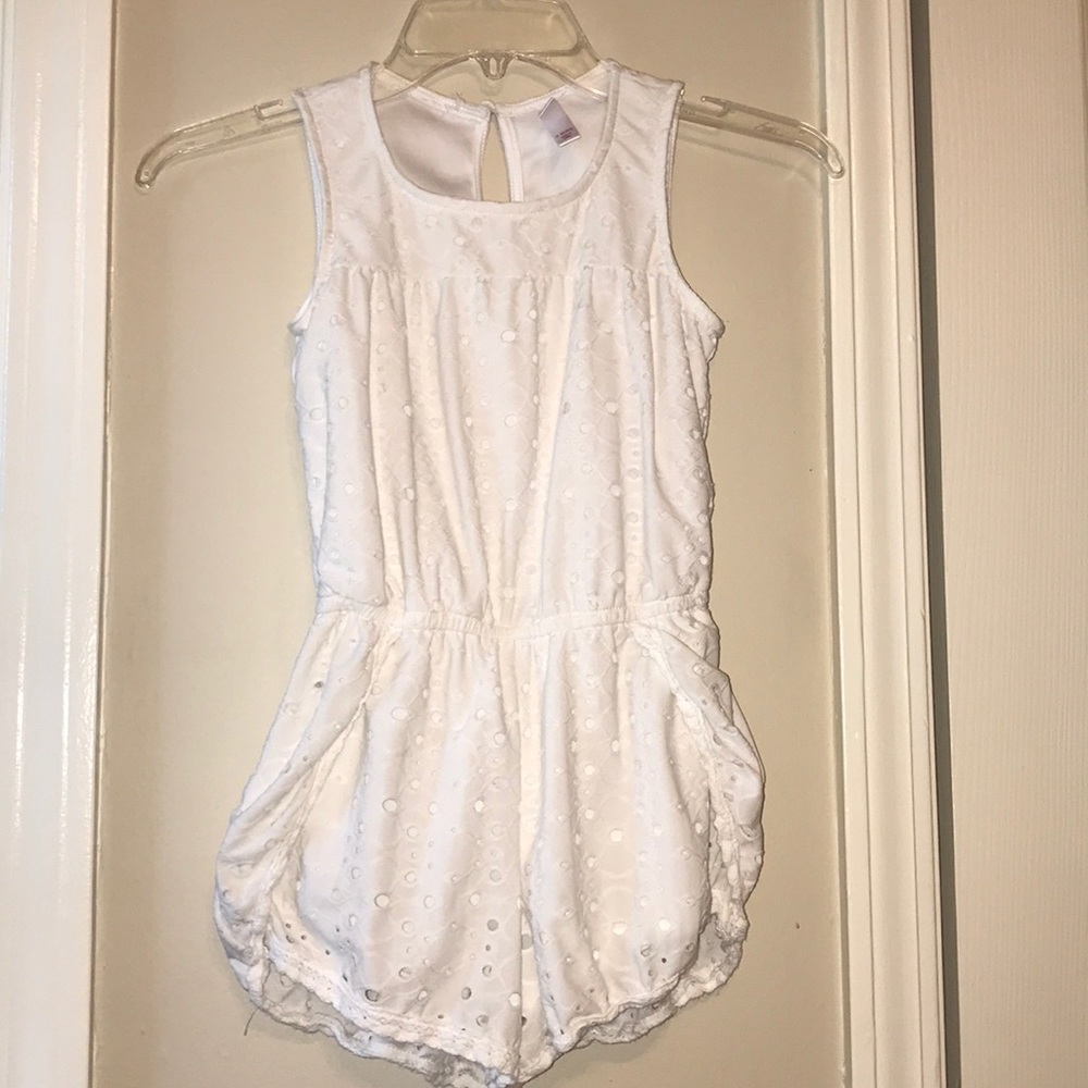 white romper for girls